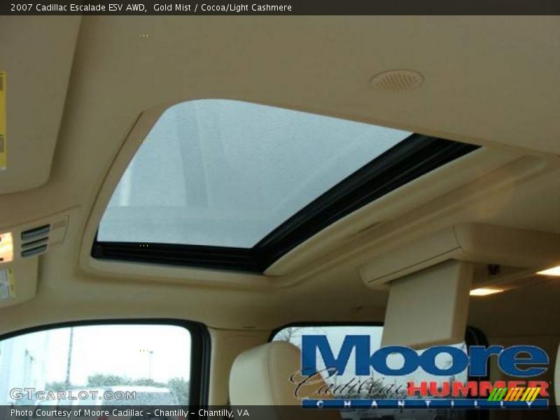 Gold Mist / Cocoa/Light Cashmere 2007 Cadillac Escalade ESV AWD