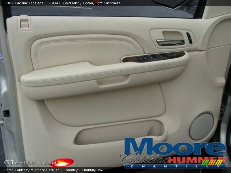 Gold Mist / Cocoa/Light Cashmere 2007 Cadillac Escalade ESV AWD