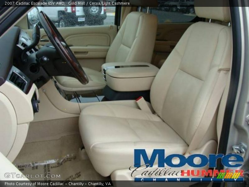 Gold Mist / Cocoa/Light Cashmere 2007 Cadillac Escalade ESV AWD