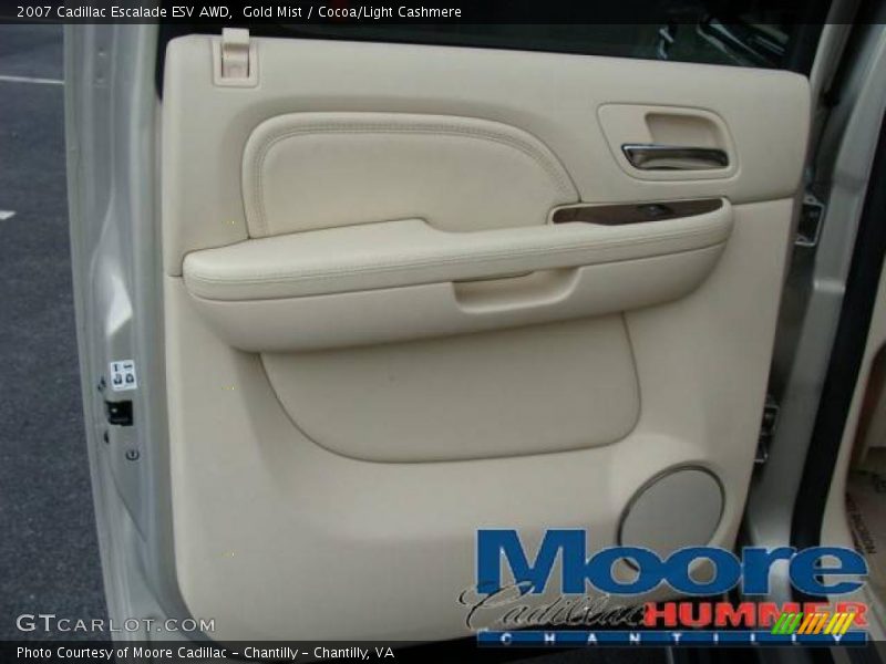 Gold Mist / Cocoa/Light Cashmere 2007 Cadillac Escalade ESV AWD