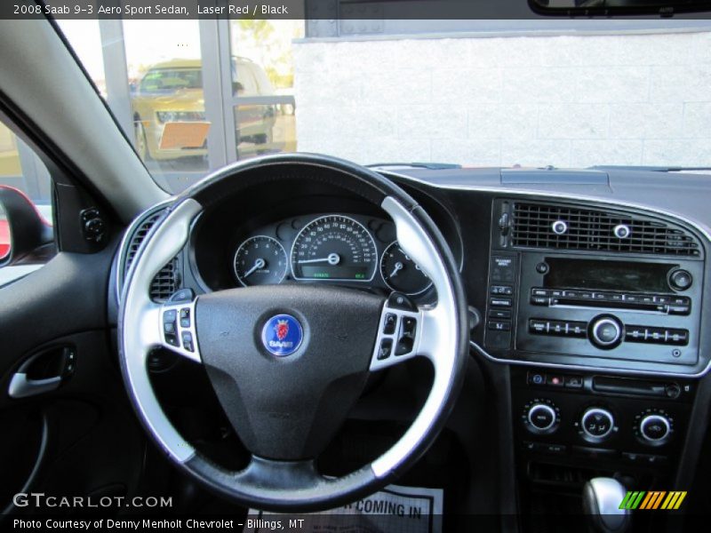 Laser Red / Black 2008 Saab 9-3 Aero Sport Sedan
