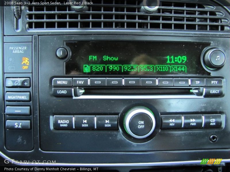 Laser Red / Black 2008 Saab 9-3 Aero Sport Sedan