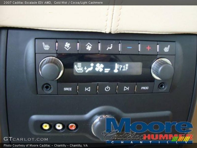 Gold Mist / Cocoa/Light Cashmere 2007 Cadillac Escalade ESV AWD