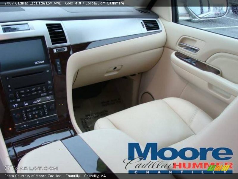 Gold Mist / Cocoa/Light Cashmere 2007 Cadillac Escalade ESV AWD