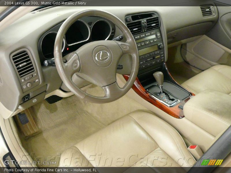 Mystic Gold Metallic / Ivory 2004 Lexus GS 300
