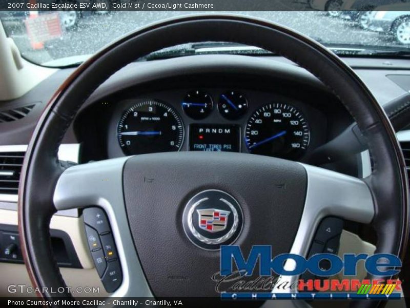 Gold Mist / Cocoa/Light Cashmere 2007 Cadillac Escalade ESV AWD