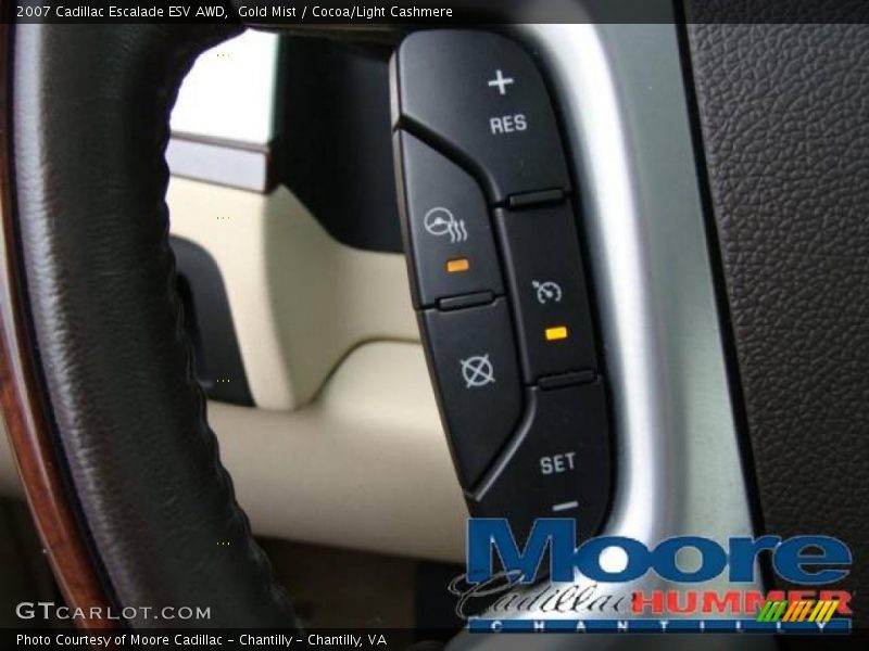Gold Mist / Cocoa/Light Cashmere 2007 Cadillac Escalade ESV AWD