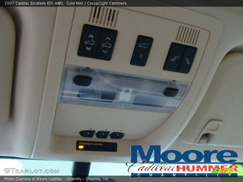 Gold Mist / Cocoa/Light Cashmere 2007 Cadillac Escalade ESV AWD