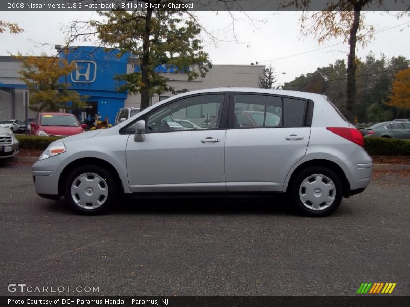 Brilliant Silver / Charcoal 2008 Nissan Versa 1.8 S Hatchback