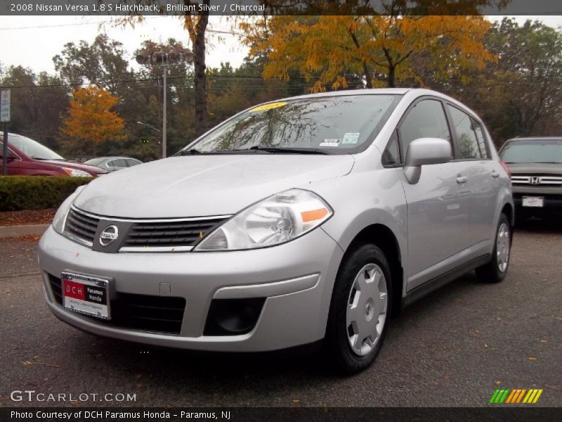 Brilliant Silver / Charcoal 2008 Nissan Versa 1.8 S Hatchback