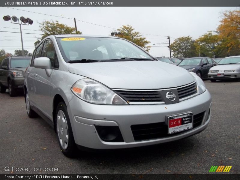 Brilliant Silver / Charcoal 2008 Nissan Versa 1.8 S Hatchback