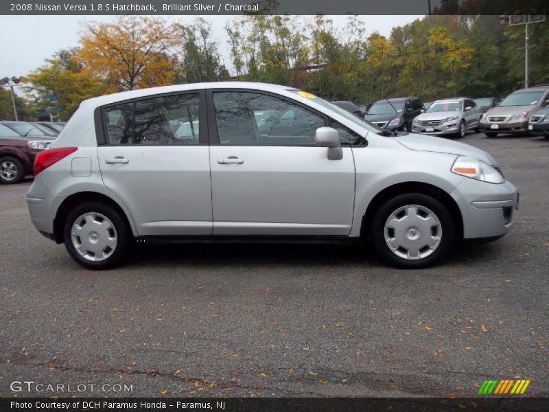 Brilliant Silver / Charcoal 2008 Nissan Versa 1.8 S Hatchback