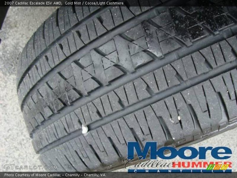 Gold Mist / Cocoa/Light Cashmere 2007 Cadillac Escalade ESV AWD