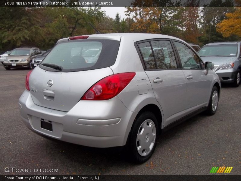 Brilliant Silver / Charcoal 2008 Nissan Versa 1.8 S Hatchback
