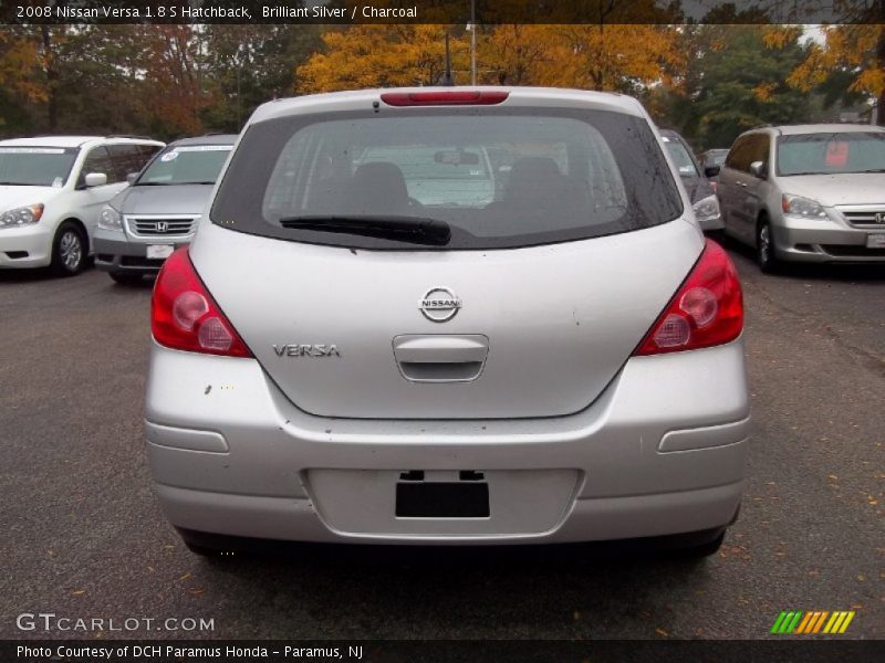 Brilliant Silver / Charcoal 2008 Nissan Versa 1.8 S Hatchback