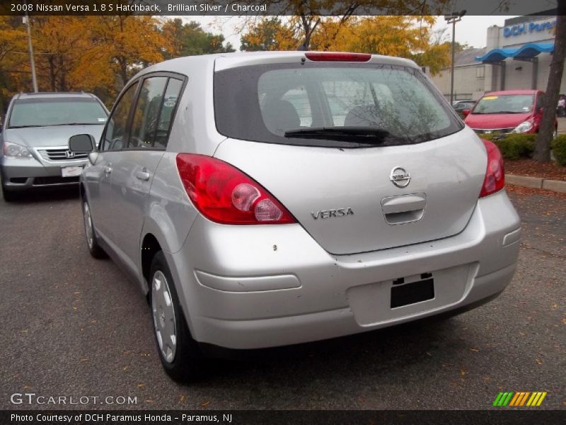 Brilliant Silver / Charcoal 2008 Nissan Versa 1.8 S Hatchback