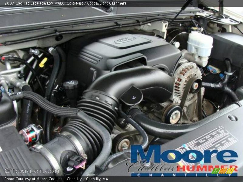 Gold Mist / Cocoa/Light Cashmere 2007 Cadillac Escalade ESV AWD