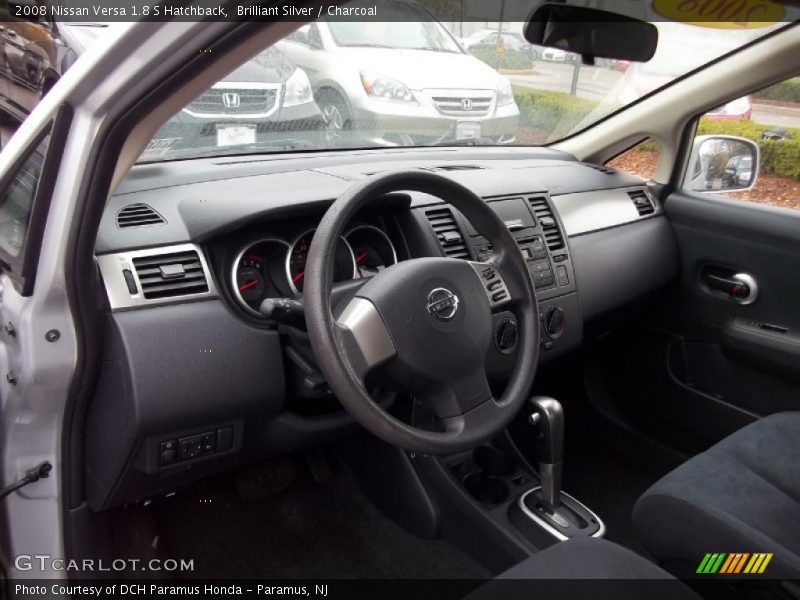 Brilliant Silver / Charcoal 2008 Nissan Versa 1.8 S Hatchback