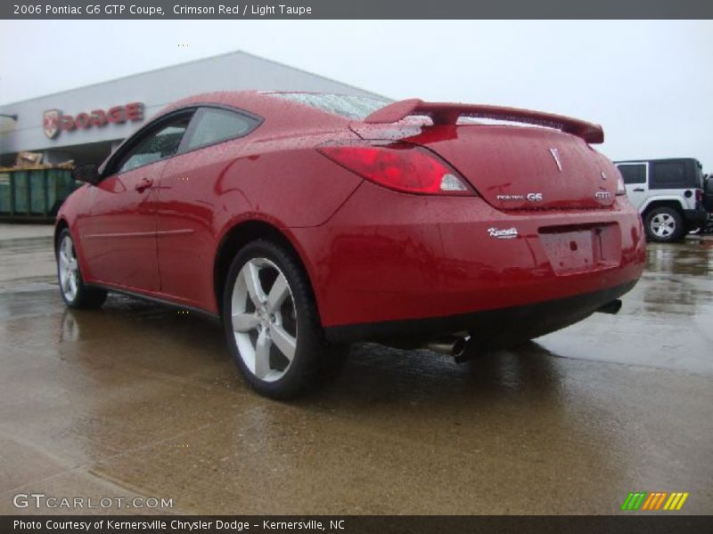 Crimson Red / Light Taupe 2006 Pontiac G6 GTP Coupe