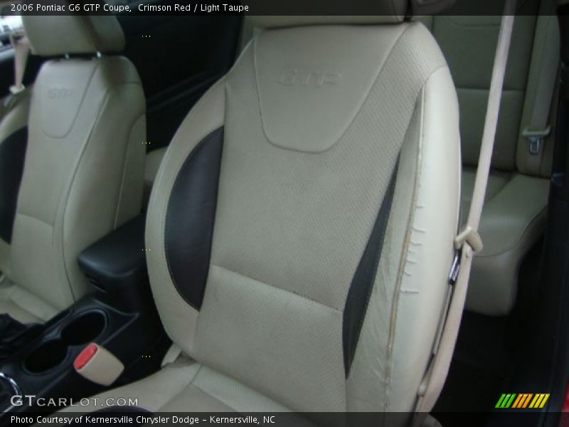  2006 G6 GTP Coupe Light Taupe Interior