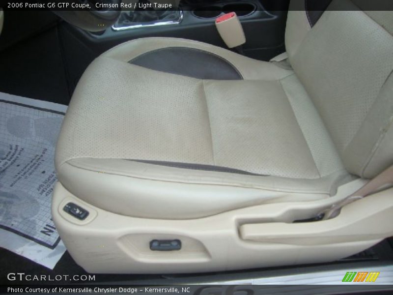  2006 G6 GTP Coupe Light Taupe Interior