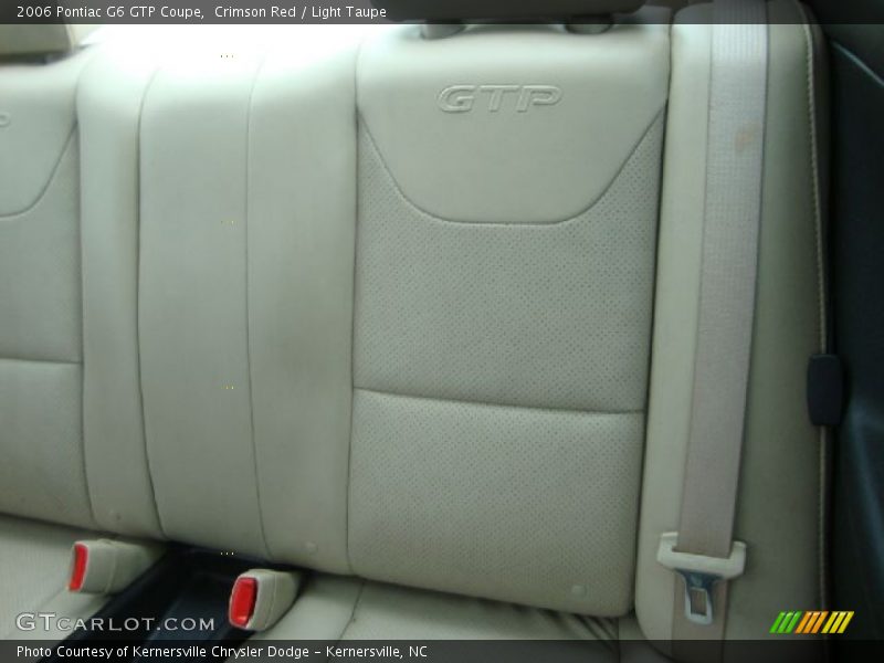  2006 G6 GTP Coupe Light Taupe Interior