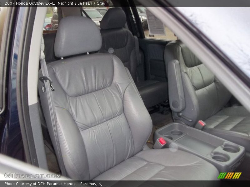 Midnight Blue Pearl / Gray 2007 Honda Odyssey EX-L