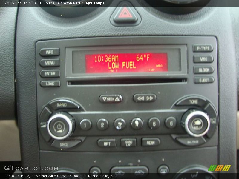 Crimson Red / Light Taupe 2006 Pontiac G6 GTP Coupe