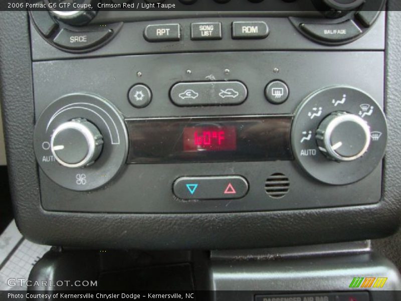 Crimson Red / Light Taupe 2006 Pontiac G6 GTP Coupe