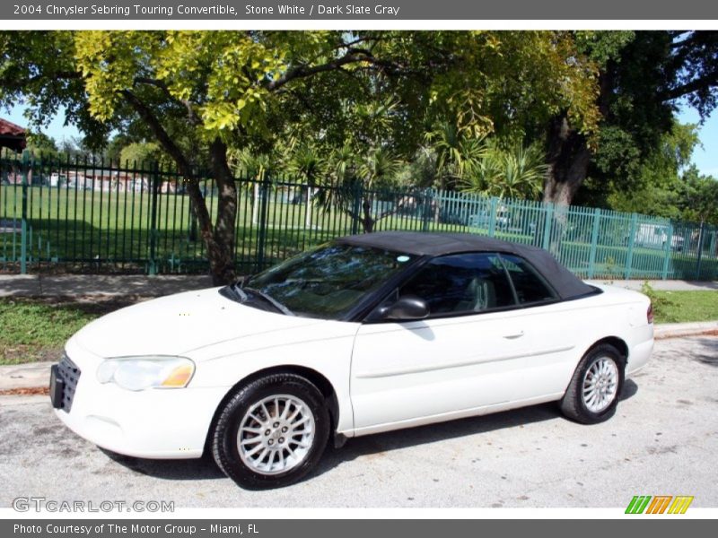 Stone White / Dark Slate Gray 2004 Chrysler Sebring Touring Convertible