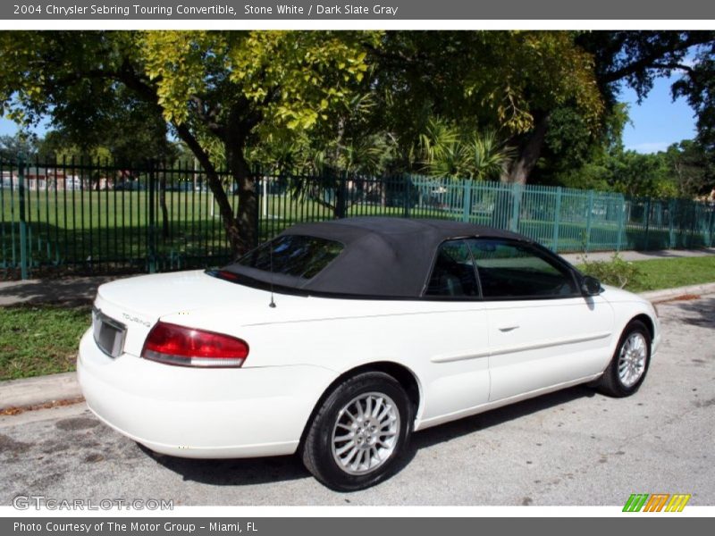 Stone White / Dark Slate Gray 2004 Chrysler Sebring Touring Convertible