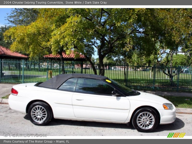 Stone White / Dark Slate Gray 2004 Chrysler Sebring Touring Convertible