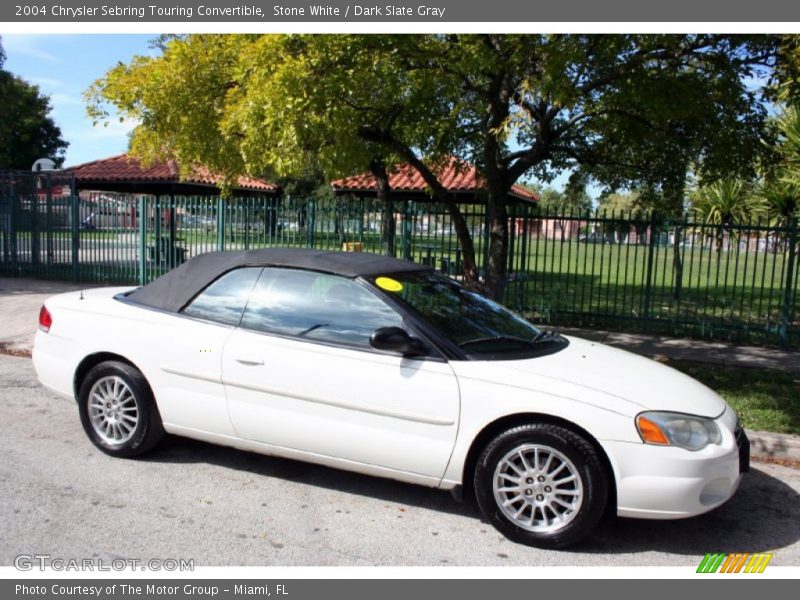 Stone White / Dark Slate Gray 2004 Chrysler Sebring Touring Convertible