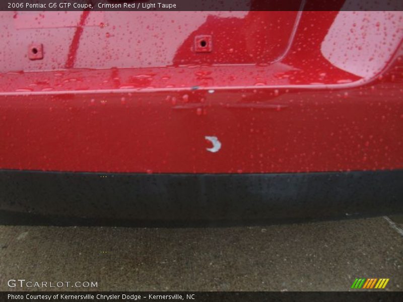 Crimson Red / Light Taupe 2006 Pontiac G6 GTP Coupe