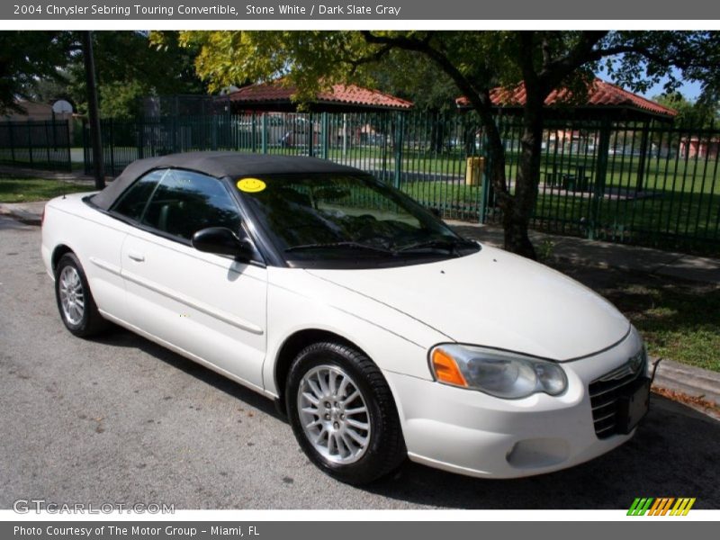 Stone White / Dark Slate Gray 2004 Chrysler Sebring Touring Convertible