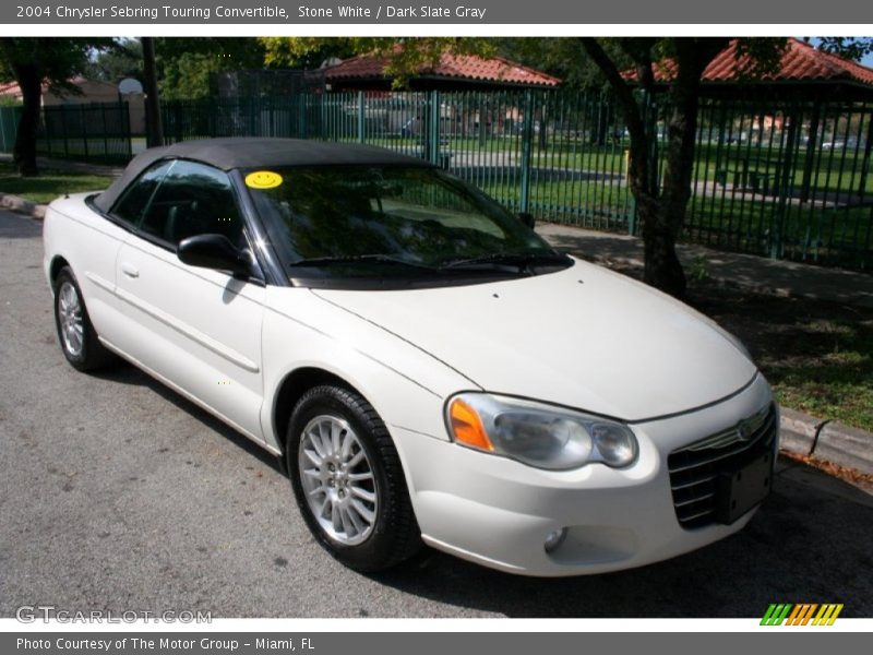 Stone White / Dark Slate Gray 2004 Chrysler Sebring Touring Convertible