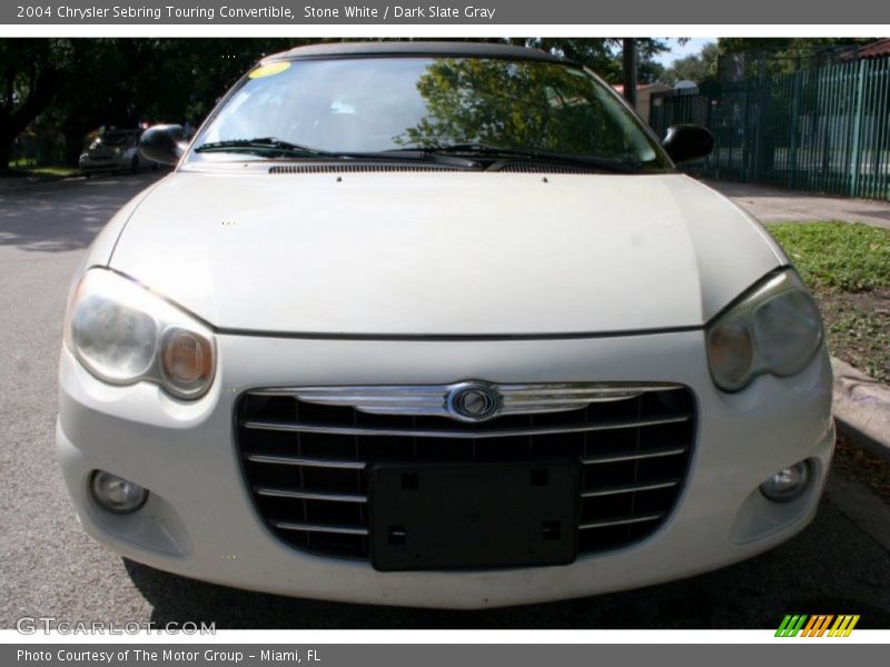Stone White / Dark Slate Gray 2004 Chrysler Sebring Touring Convertible