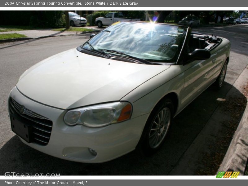 Stone White / Dark Slate Gray 2004 Chrysler Sebring Touring Convertible