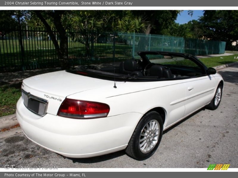 Stone White / Dark Slate Gray 2004 Chrysler Sebring Touring Convertible