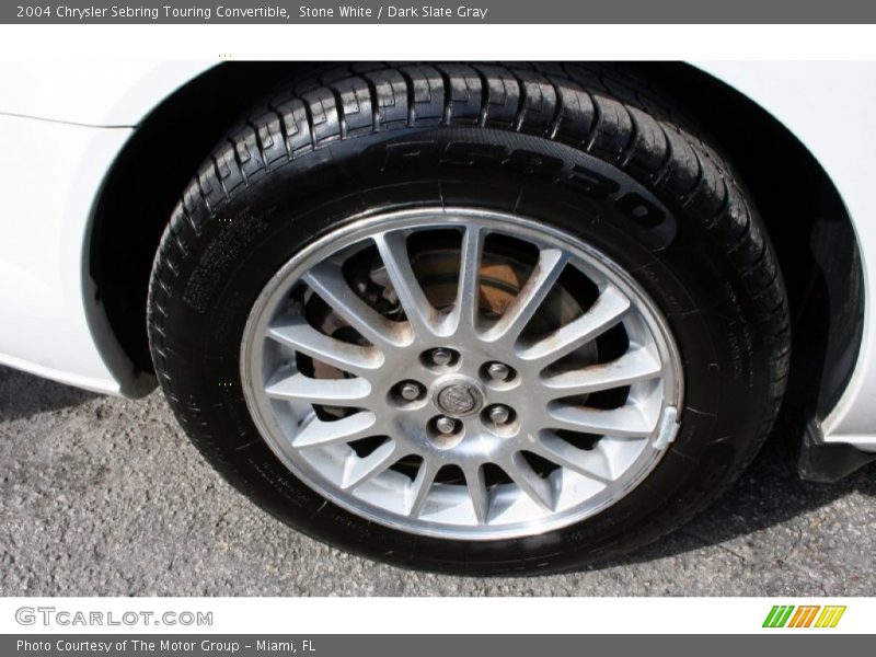 Stone White / Dark Slate Gray 2004 Chrysler Sebring Touring Convertible