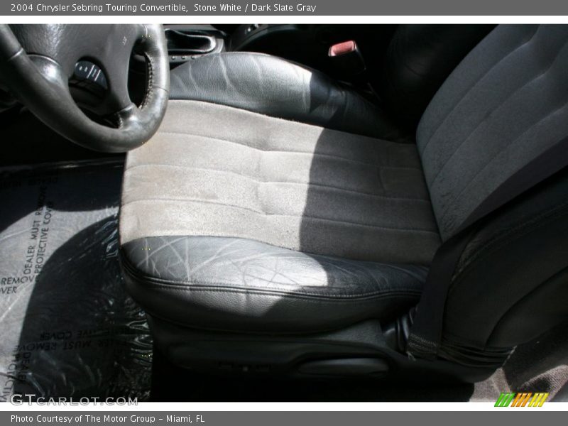 Stone White / Dark Slate Gray 2004 Chrysler Sebring Touring Convertible