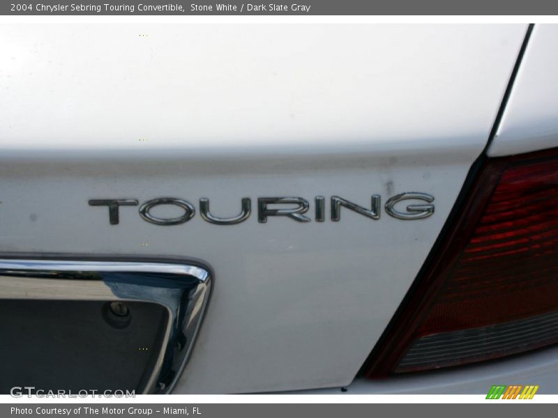 Stone White / Dark Slate Gray 2004 Chrysler Sebring Touring Convertible