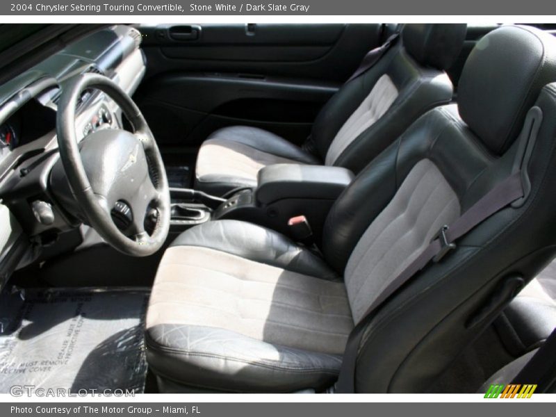 Stone White / Dark Slate Gray 2004 Chrysler Sebring Touring Convertible