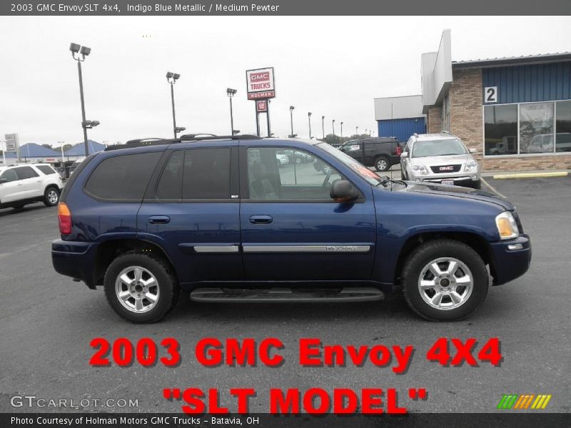 Indigo Blue Metallic / Medium Pewter 2003 GMC Envoy SLT 4x4