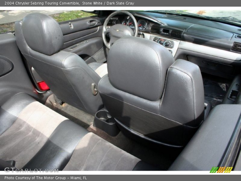 Stone White / Dark Slate Gray 2004 Chrysler Sebring Touring Convertible