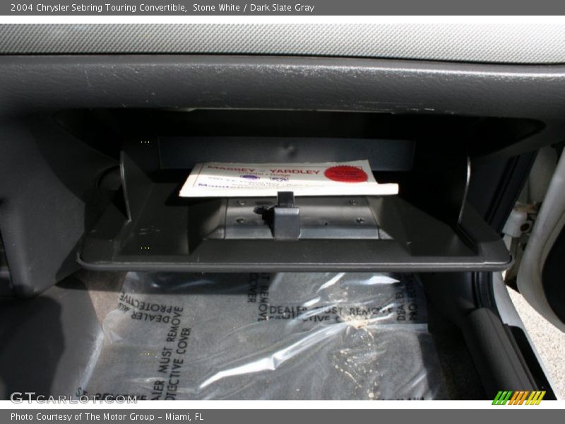 Stone White / Dark Slate Gray 2004 Chrysler Sebring Touring Convertible