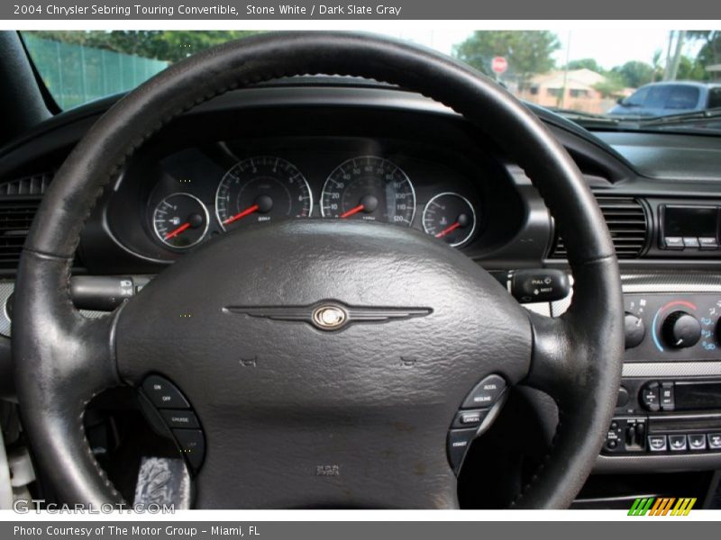Stone White / Dark Slate Gray 2004 Chrysler Sebring Touring Convertible