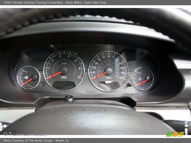 Stone White / Dark Slate Gray 2004 Chrysler Sebring Touring Convertible