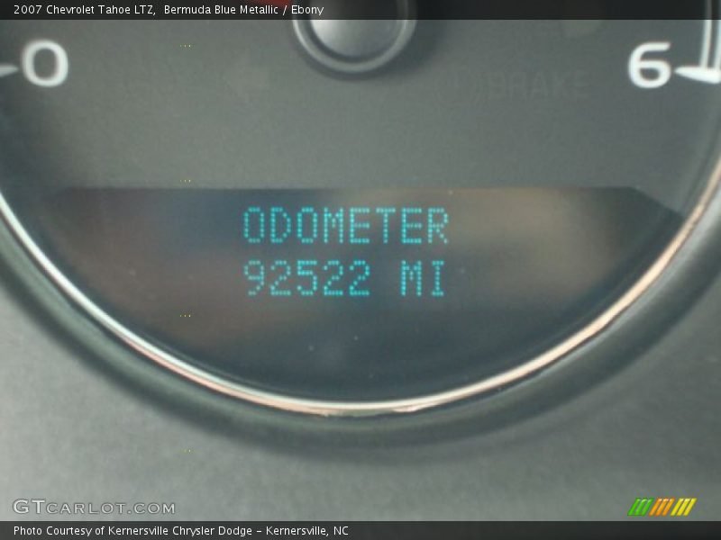Bermuda Blue Metallic / Ebony 2007 Chevrolet Tahoe LTZ