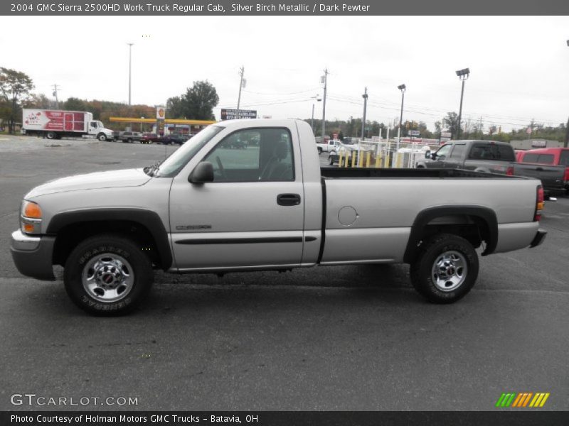Silver Birch Metallic / Dark Pewter 2004 GMC Sierra 2500HD Work Truck Regular Cab